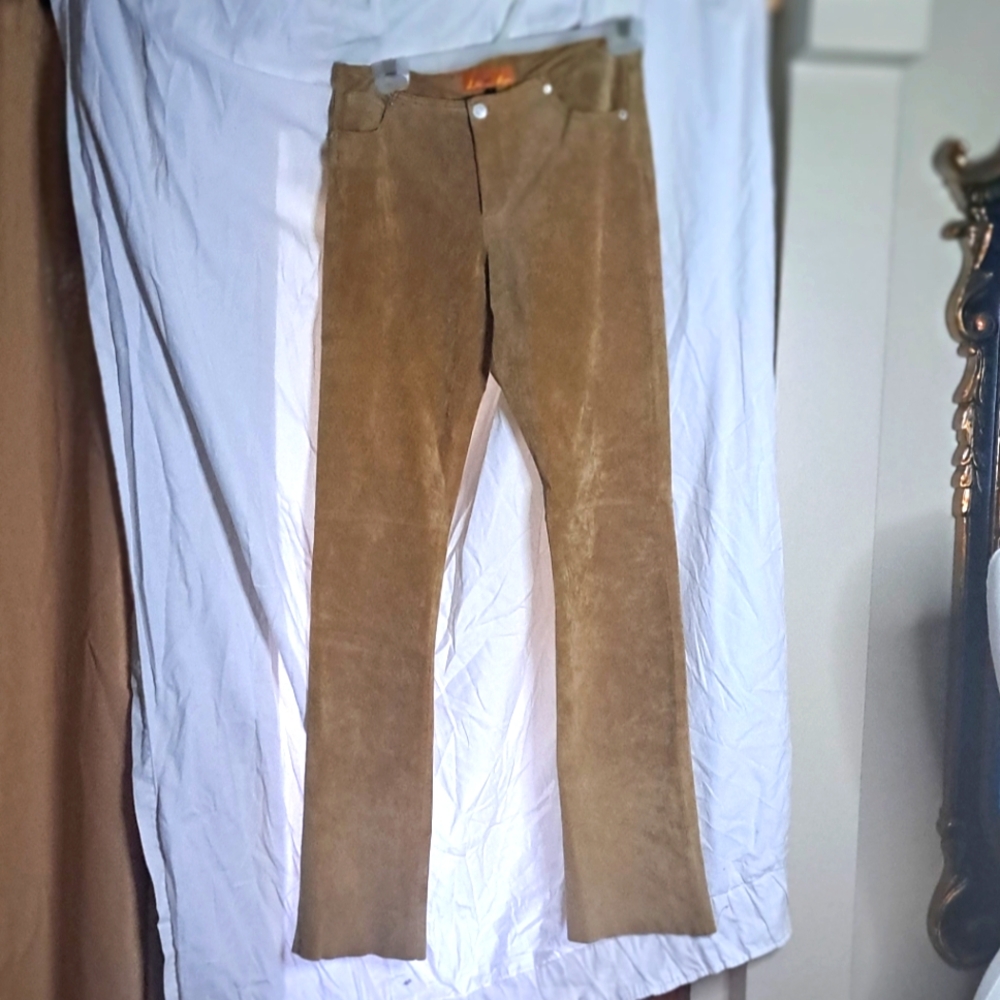 Brown Suede Pants